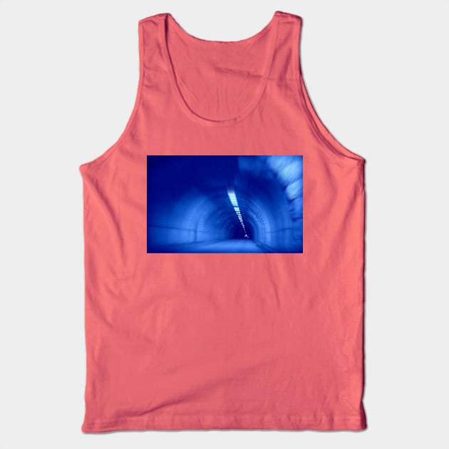 Blue Wormhole in Space - watch out for the TARDIS! Tank Top by Christine aka stine1